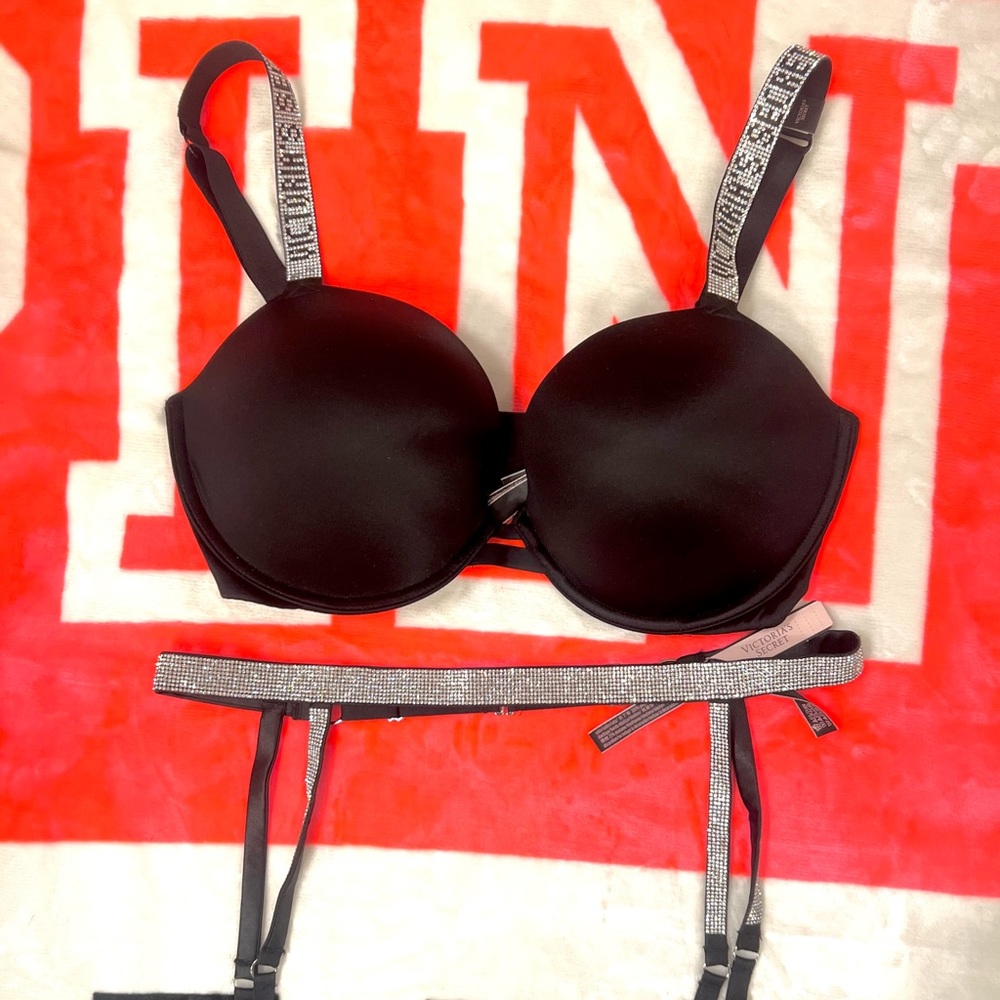 Very Sexy Shine Push-up and Garter Belt